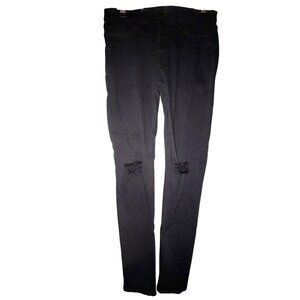 Hudson Nico Midrise Super Skinny Black Jeans Size 30